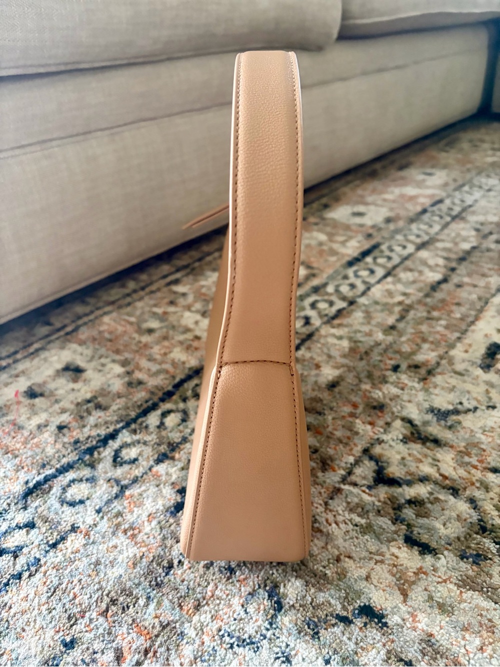 TOMMY HILFIGER Solid Beige Pu Hand Bag - Picture 4 of 10